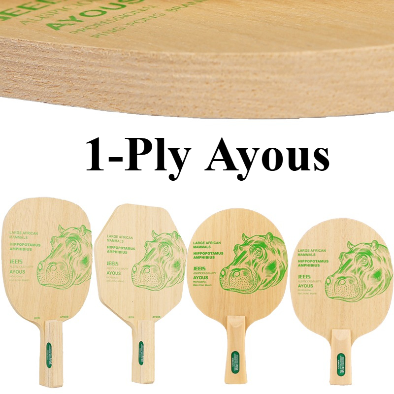 JEELS Green Hippo 1 Ply Ayous  - đánh giá và giá Table Tennis Usa