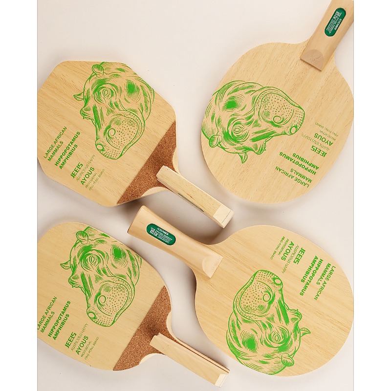 JEELS Green Hippo 1 Ply Ayous  - đánh giá và giá Table Tennis Usa