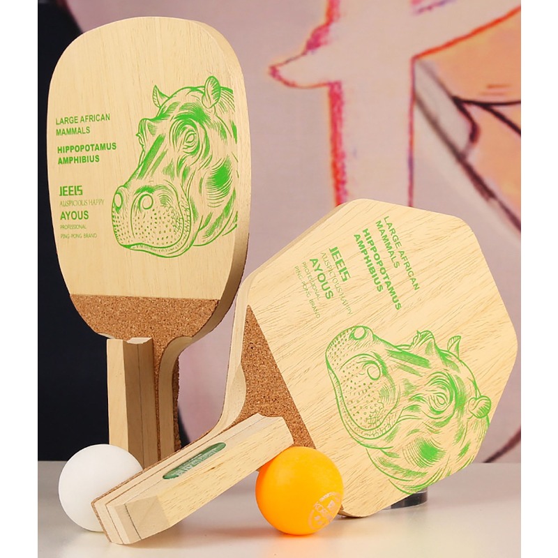 JEELS Green Hippo 1 Ply Ayous  - đánh giá và giá Table Tennis Usa