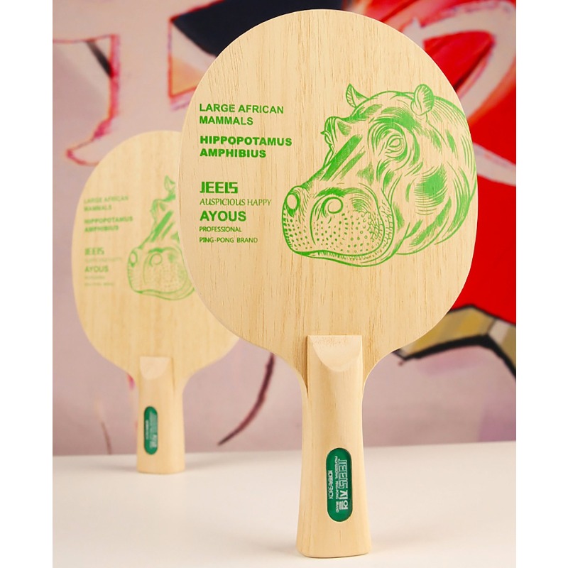 JEELS Green Hippo 1 Ply Ayous  - đánh giá và giá Table Tennis Usa