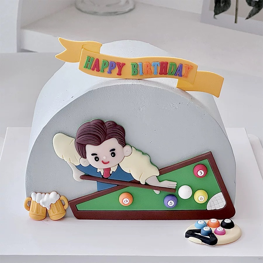 Billiard Cake Birthday Decorat - đánh giá và giá Table Tennis Games