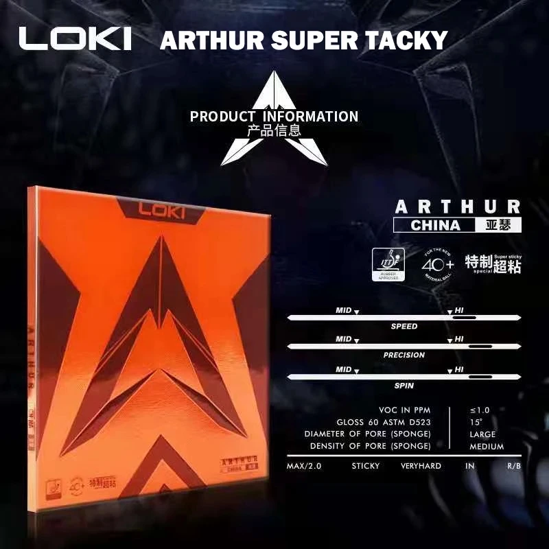Original LOKI ARTHUR Europe/As - đánh giá và giá Table Tennis China